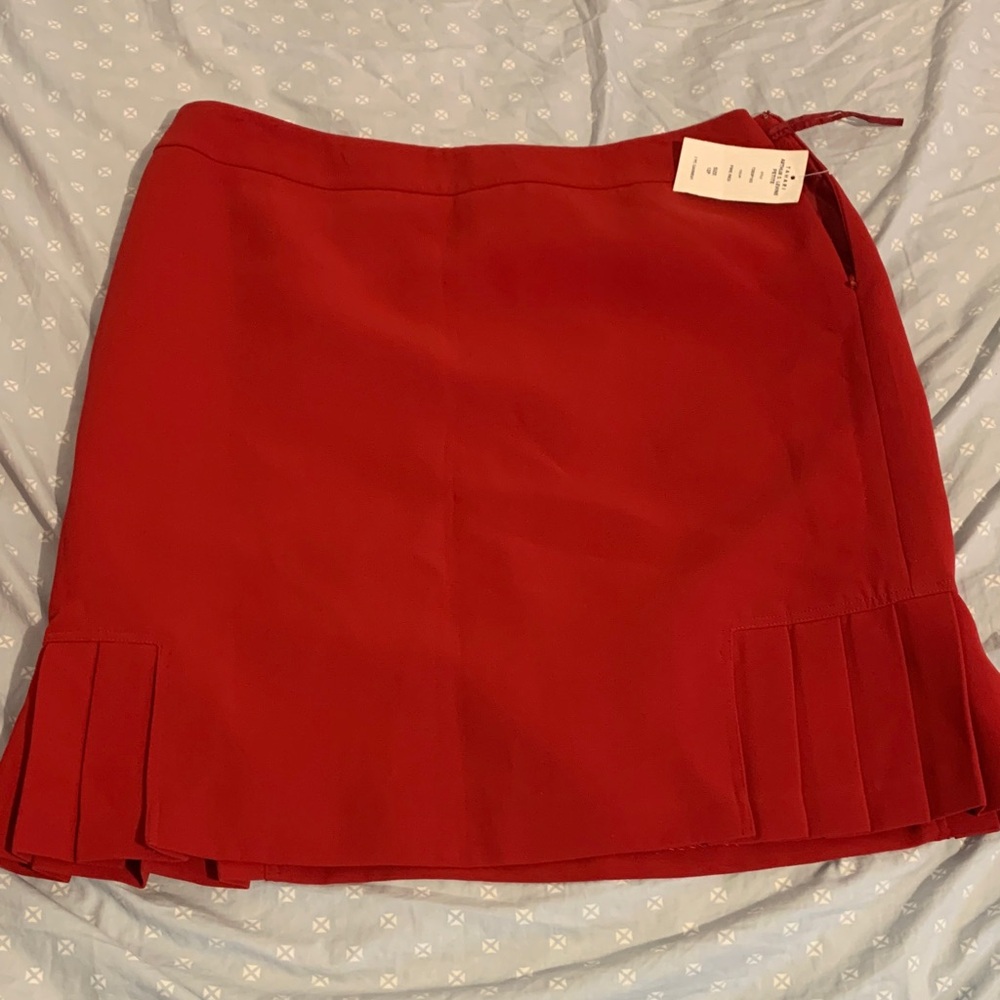 Tahari Red Mini Skirt
